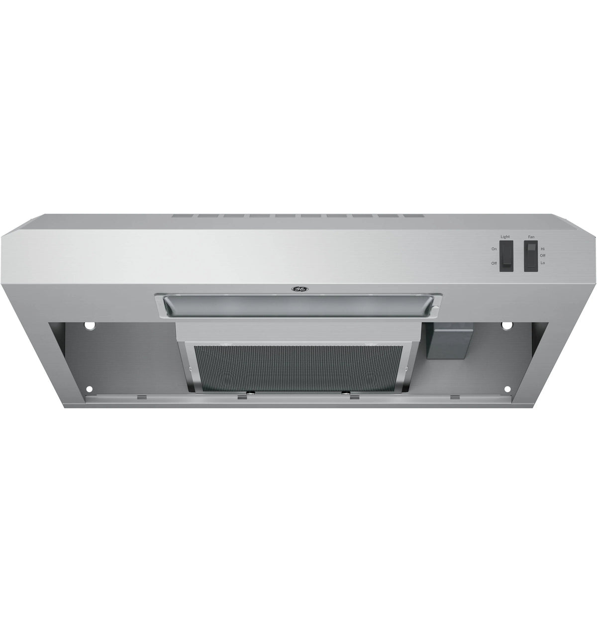 GE - 24 Convertible Range Hood - Stainless steel