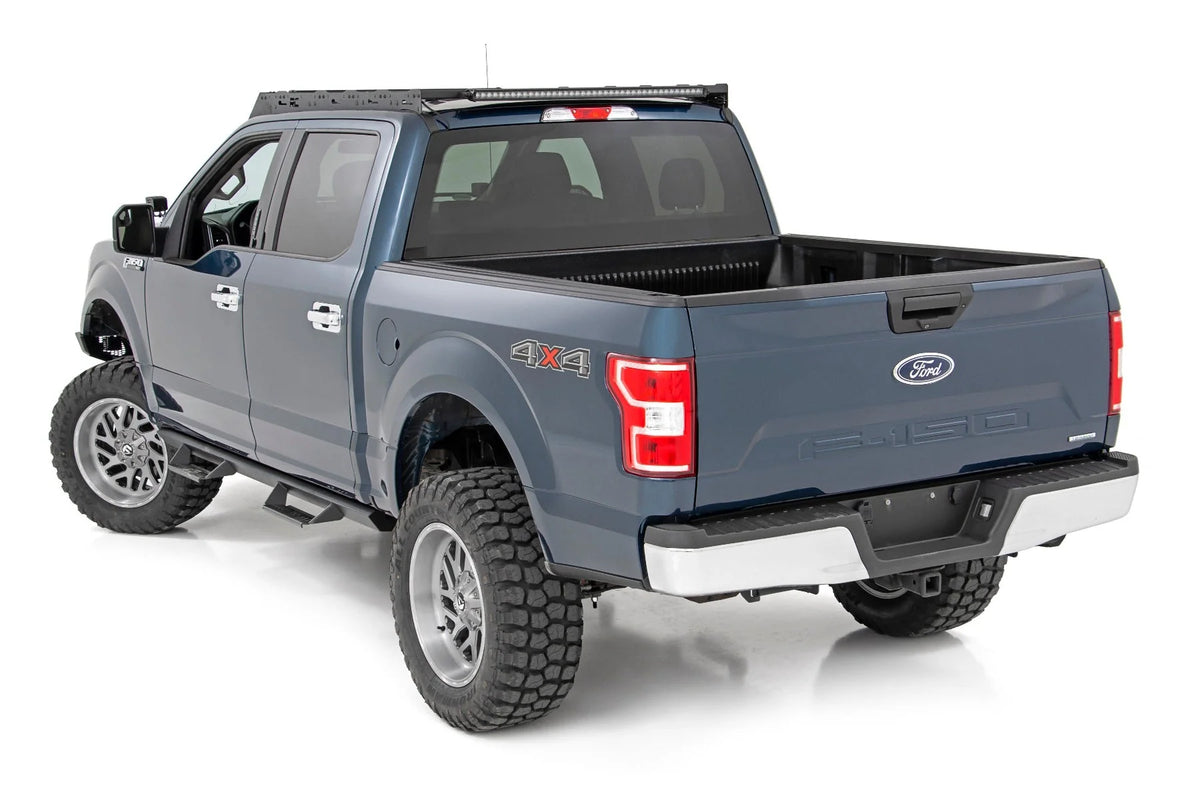 Rough Country Roof Rack System w/40 Front Facing LED for 15-18 F-150 - 51021 Fits select: 2015-2016,2017-2018 FORD F150