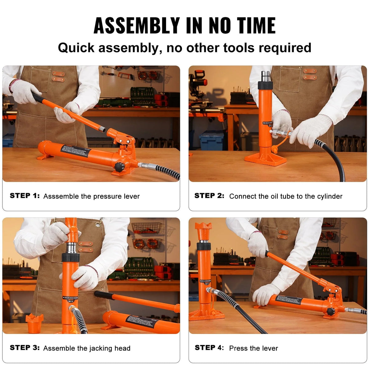 BENTISM 20 Ton Porta Power Kit Hydraulic Jack Air Pump Lift Ram All-In-One Portable Auto Body Frame Repair Power Tool