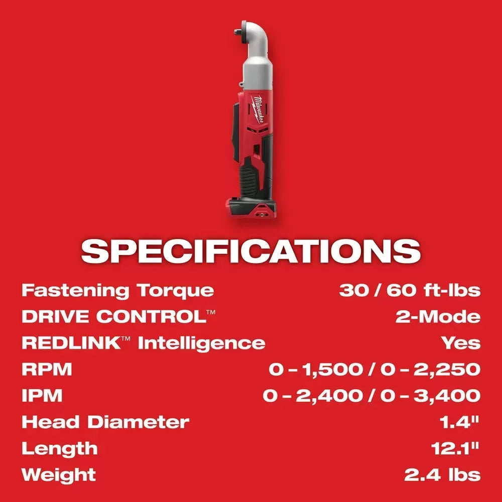 Milwaukee Pre-Sale 2668-20 M18 18V 3/8-Inch Right Angle Impact Wrench - Bare Tool