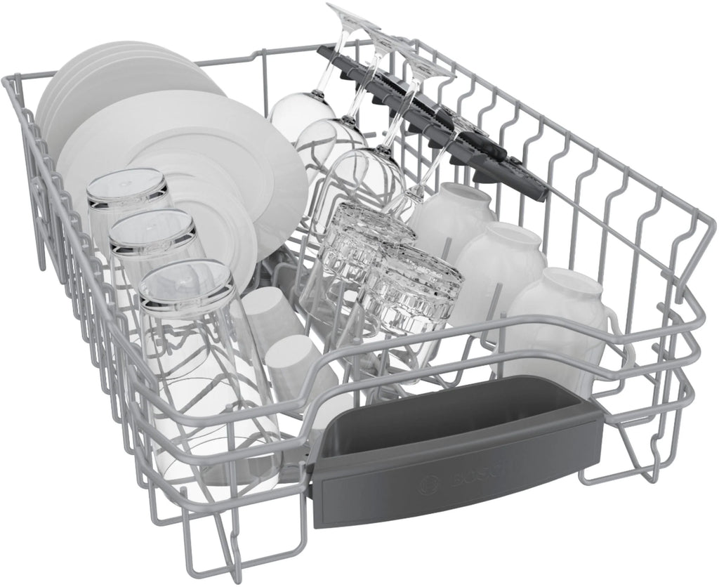 Bosch - 800 Series 18 Front Control Smart Built-In Stainless Steel Tub Dishwasher with 3rd Rack, 44 dBA - Stainless steel