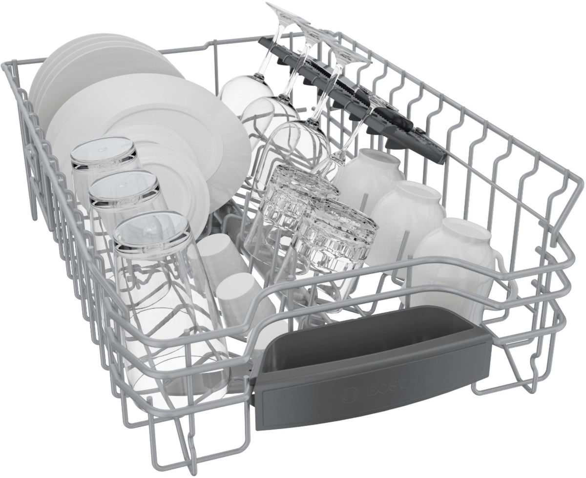 Bosch - 800 Series 18 Front Control Smart Built-In Stainless Steel Tub Dishwasher with 3rd Rack, 44 dBA - Stainless steel