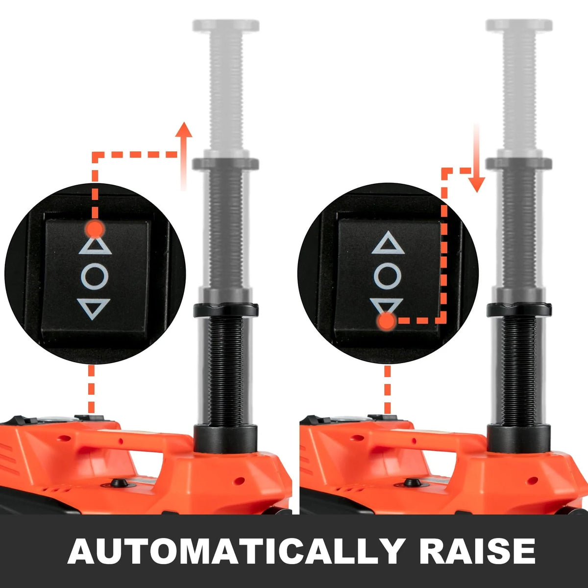 SKYSHALO Electric Car Jack, Electric Hydraulic Jack 3 Ton(6600 lbs) with Tire Inflator Pump and Electric Wrench, DC 12V Car Floor Jack Electric Jack Lift for an Emergency Tire Change