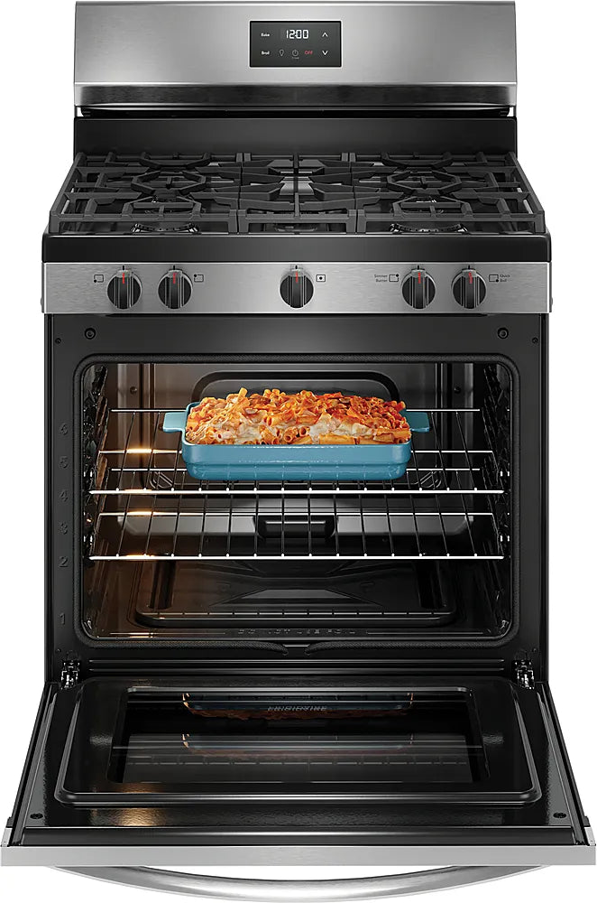 Frigidaire 5.1 Cu. Ft Freestanding Gas Range with Quick Boil Burner – Stainless Steel
