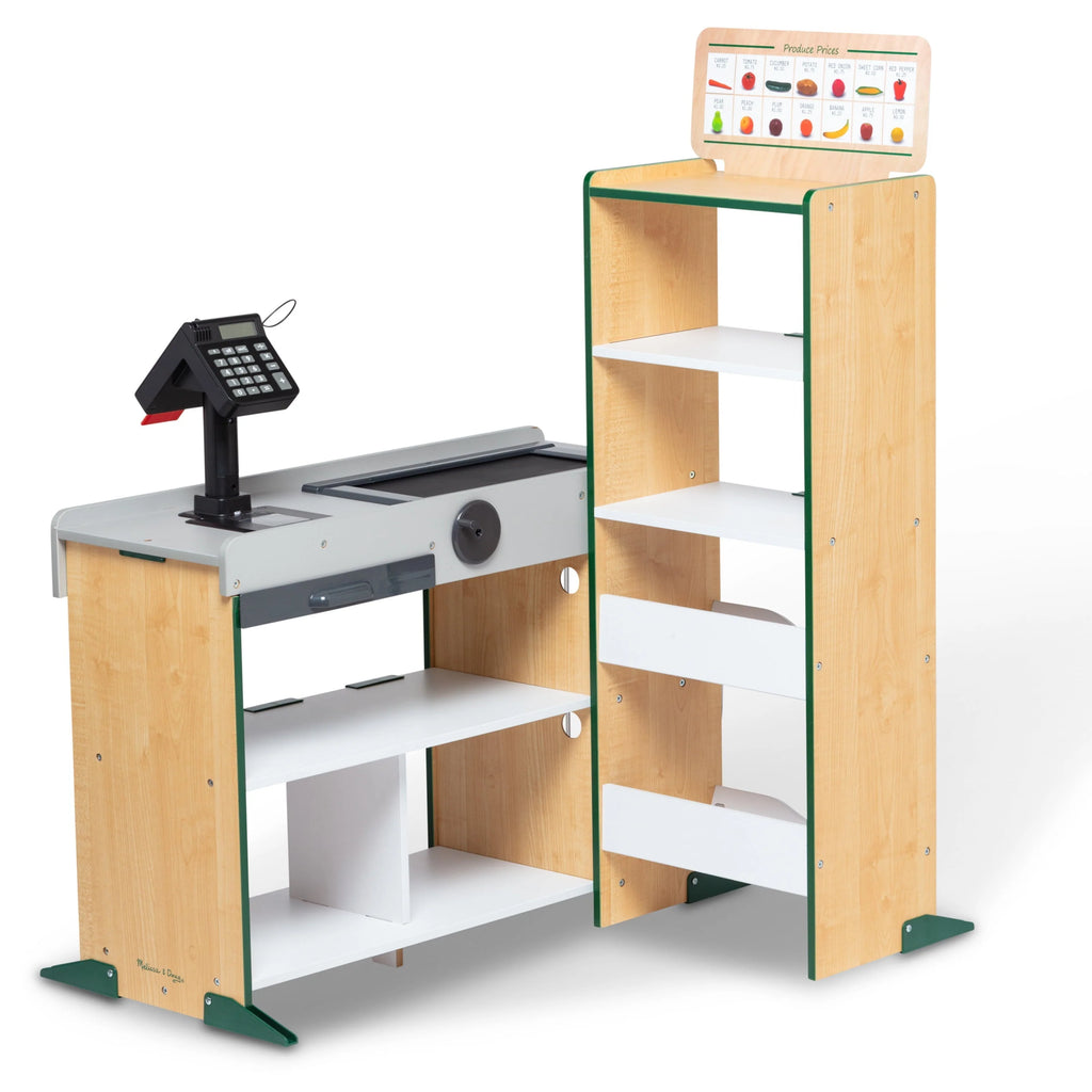 Melissa and Doug Freestanding Wooden Fresh Mart Grocery Store