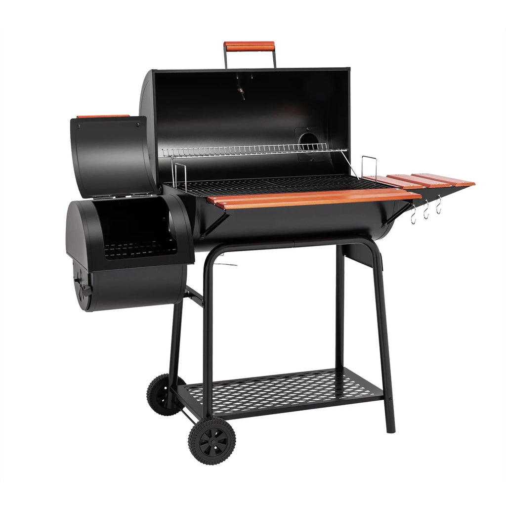 Royal Gourmet CC1830W 30 Barrel Charcoal Grill with Offset Smoker