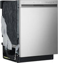 LG - 24 Front-Control Built-In Dishwasher with Stainless Steel Tub, QuadWash, 50 dBa - Stainless steel