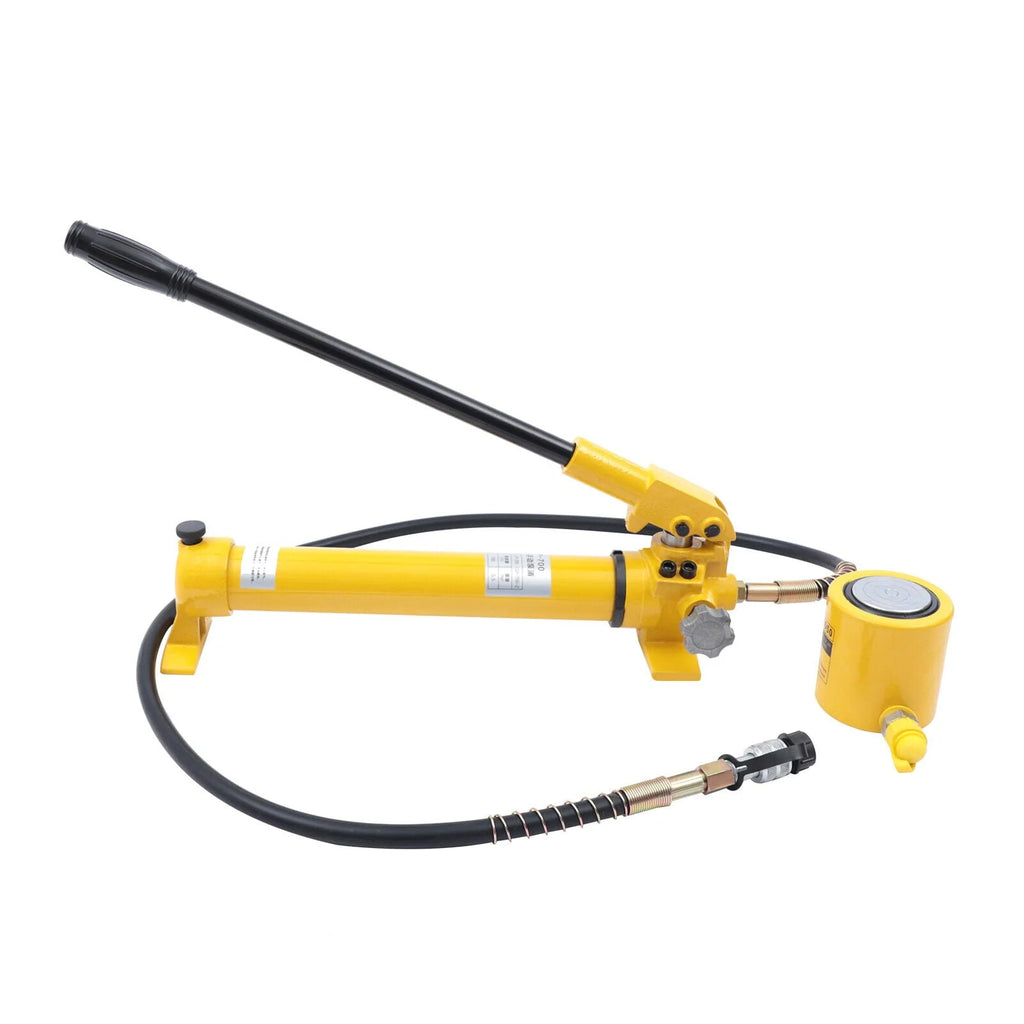 RSC-3050 Hydraulic Cylinder Jack 30 Ton 50mm-1.9 Stroke+CP-700 Hand Pump 30 Ton Hydraulic Ram Jack & Hand Pump Stoke Mini Protable Hydraulic Cylinder 30 Ton Hollow Ram Hydraulic Cylinder Jack