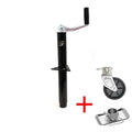 Southwest Wheel 5,000 lbs top wind RAM A-frame Jack w/6 poly Caster Wheel & Zinc Foot Plate