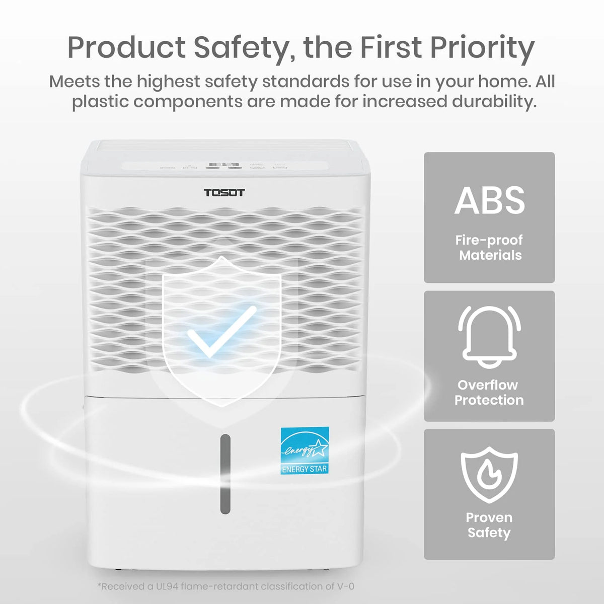 TOSOT 20 Pint 1,500 Sq Ft Dehumidifier Energy Star - for Home, Basement, Bedroom or Bathroom - Super Quiet (Previous 30 Pint)
