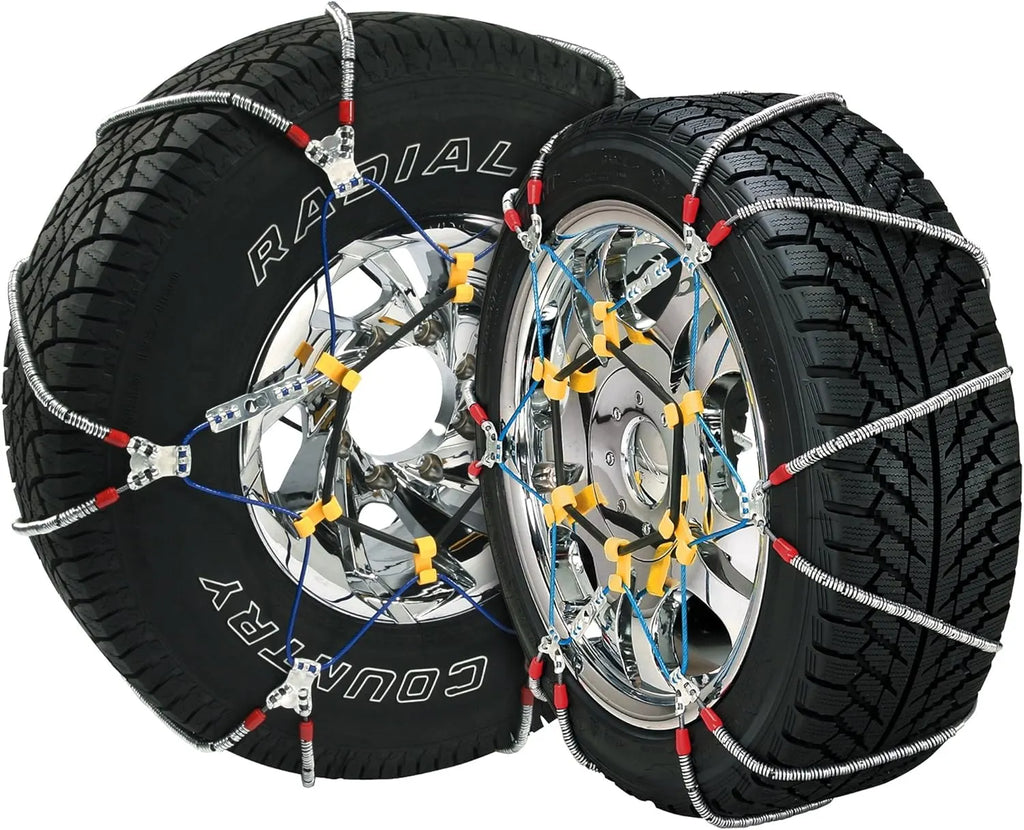 SZ143 Super Z6 Cable Tire Chain for Passenger Cars, Pickups, and SUVs - Set of 2