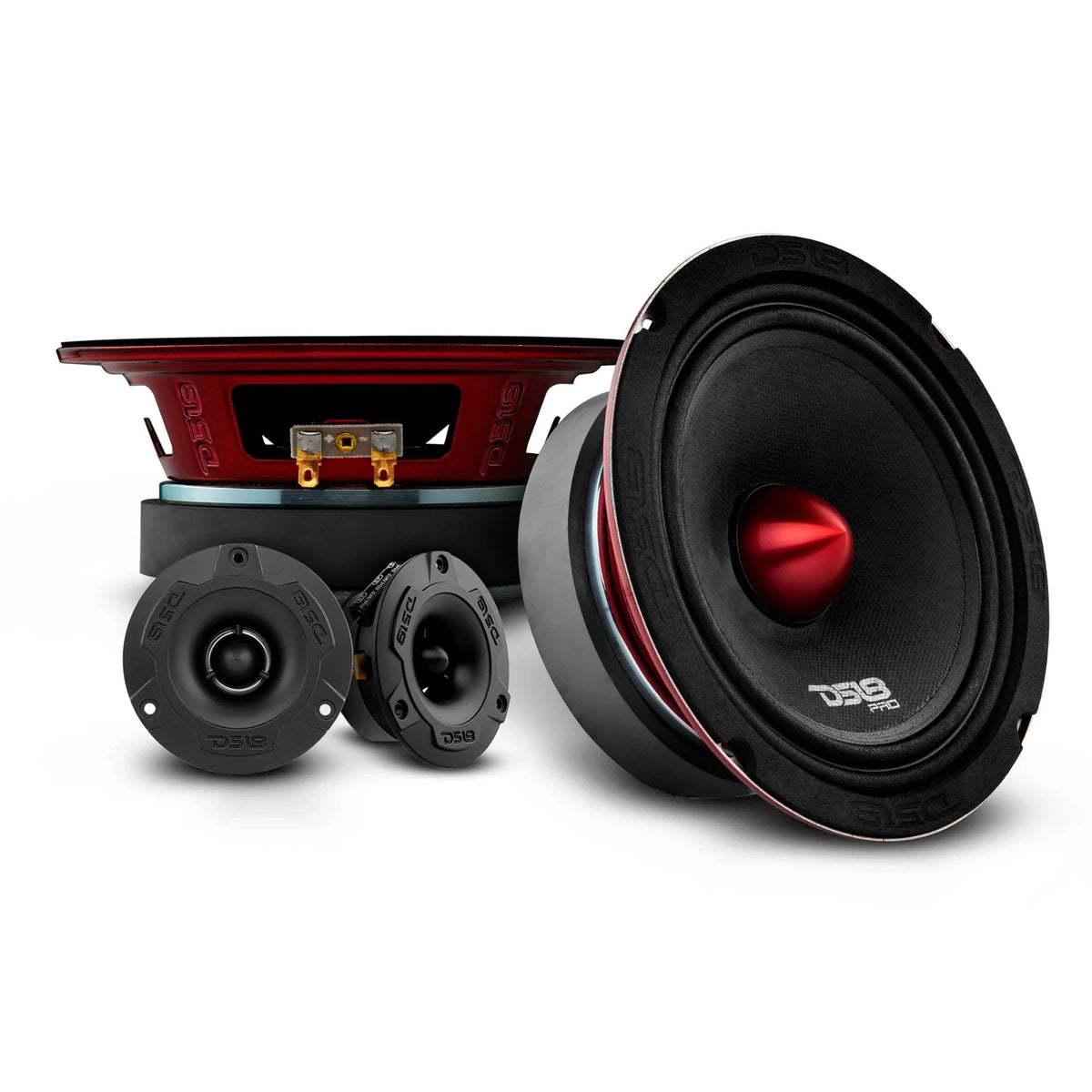 DS18 PRO-X6.4BMPK Mid and High Range Car Door speaker and Tweeter Package (Used)