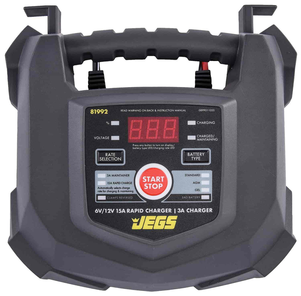 JEGS 81992 Rapid Battery Charger Automotive & Marine Use Battery Types: AGM Deep
