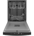 GE - Top Control Built In Dishwasher with Sanitize Cycle and Dry Boost, 52 dBA - Stainless steel