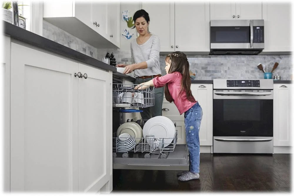 Frigidaire - Gallery 24 Top Control Tall Tub Built-In Dishwasher - Stainless steel