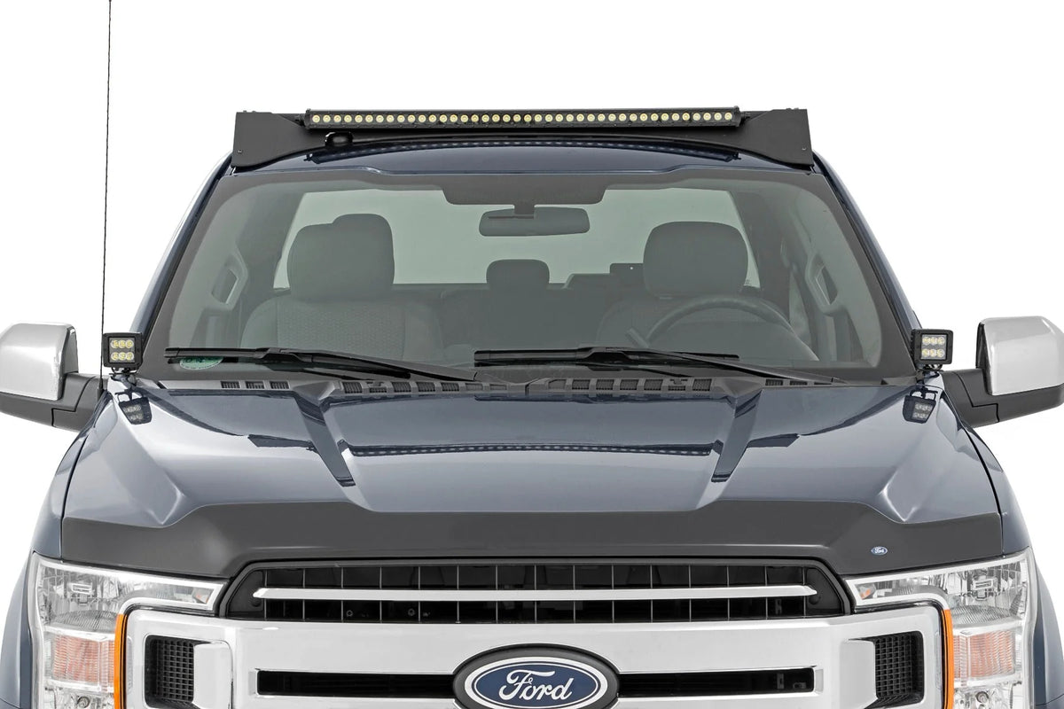 Rough Country Roof Rack System w/40 Front Facing LED for 15-18 F-150 - 51021 Fits select: 2015-2016,2017-2018 FORD F150