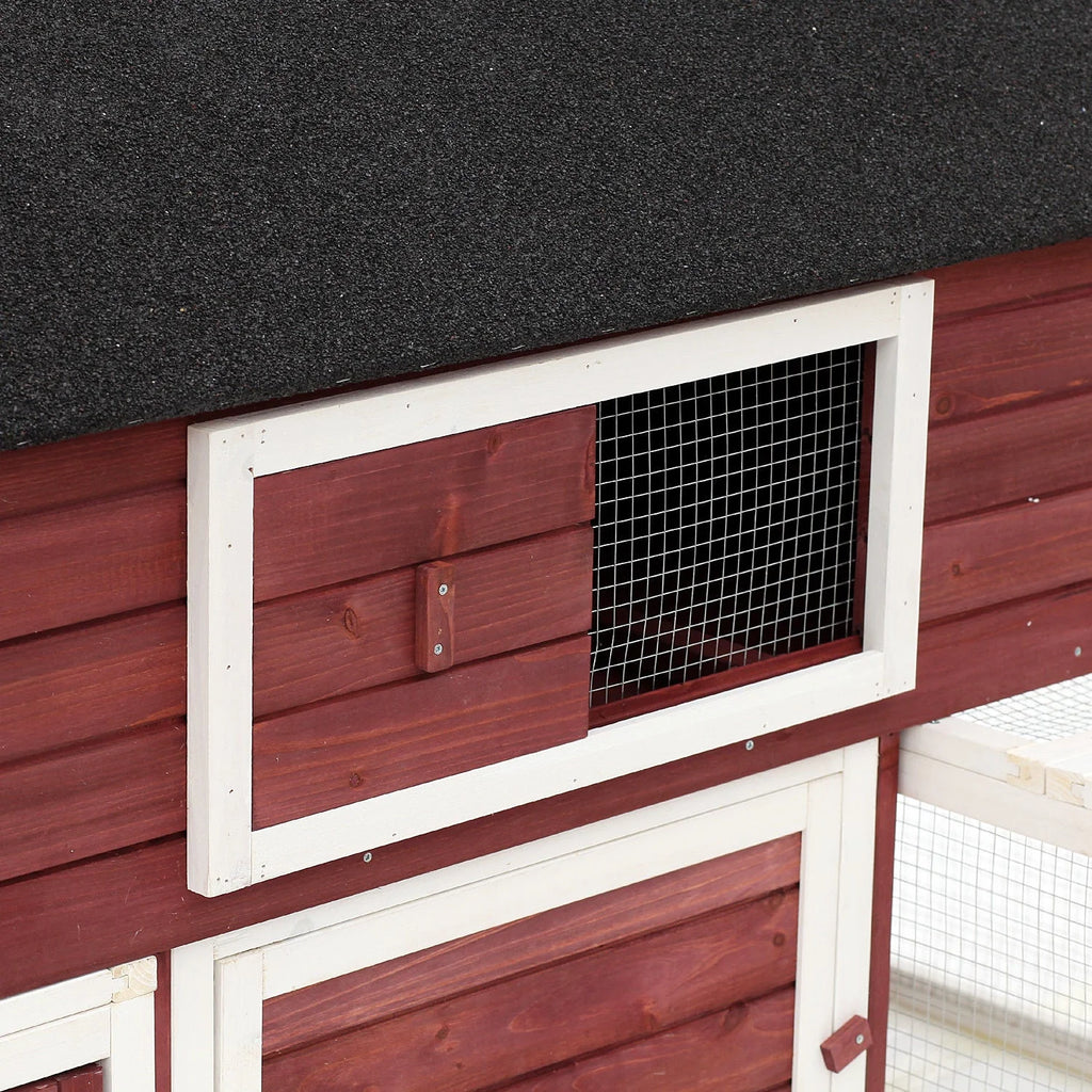 Pawhut Wooden Customizable Backyard Chicken Coop With Nesting Box and Runs, 114