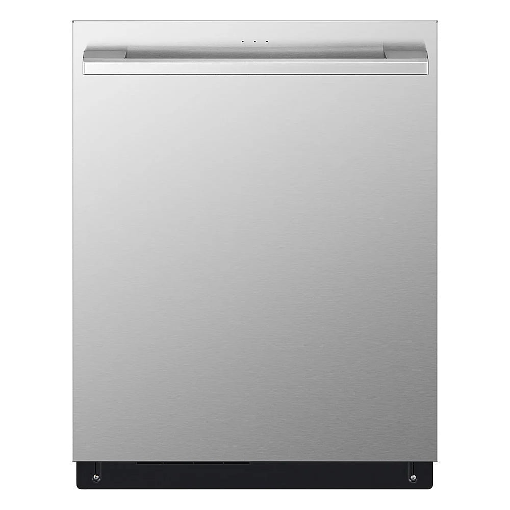 LG - STUDIO 24 Top Control Smart Built-In Stainless Steel Tub Dishwasher with 3rd Rack, QuadWash, True Steam and 40dBA - Stainless steel
