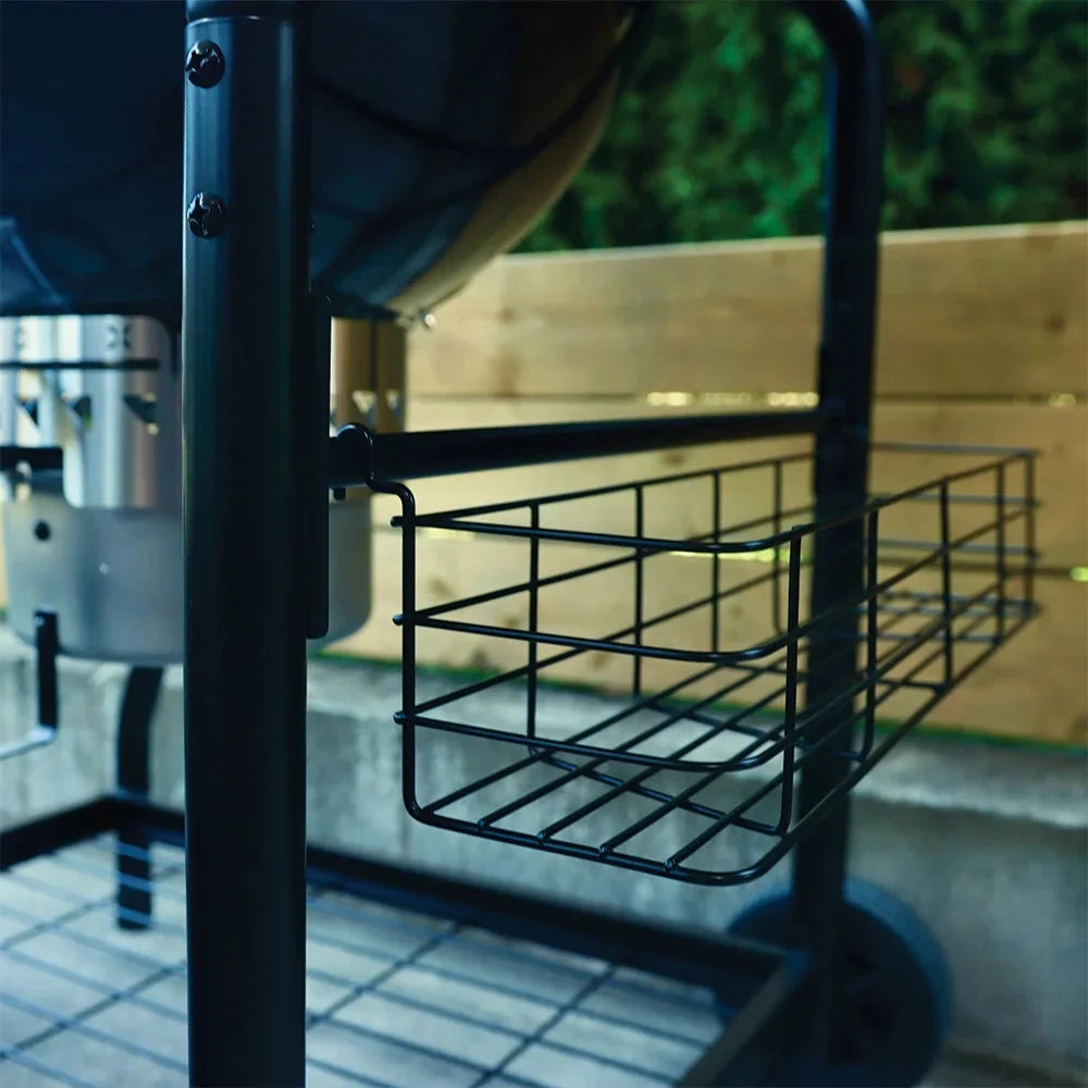 Slow 'N Sear® MasterKettle Charcoal Grill + Smoker - 22 Kettle Grill with Grill Cart and Built-in Side Table