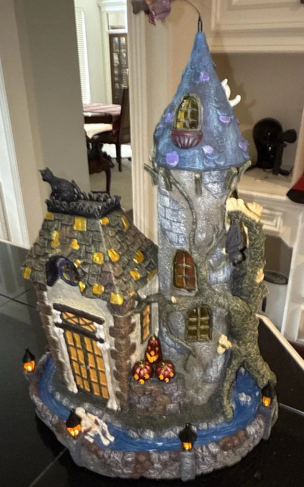 Spooky Animated Haunted House with Original Box & Lights Halloween Costco