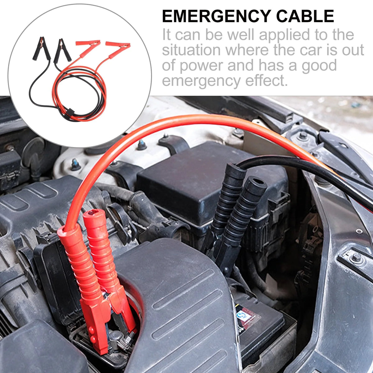 3 M General Emergency Cable Car Battery Jump Starter Heavy Duty Copper