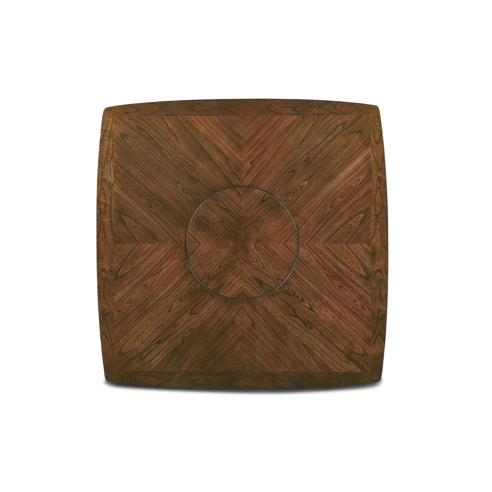New Classic Furniture Dixon Wood Counter Table with Lazy Susan in Espresso